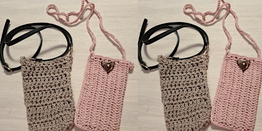 Primaire afbeelding van April 2024 School Holiday Program - Crochet Mobile Phone Bag - Part 1