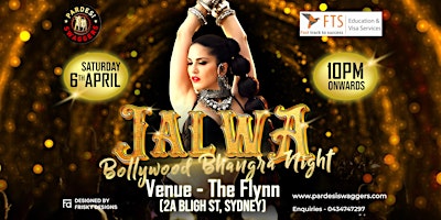 Immagine principale di Jalwa - Bollywood Bhangra Night At The Flynn Sydney 