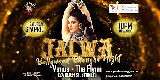 Jalwa - Bollywood Bhangra Night At The Flynn Sydney primary image