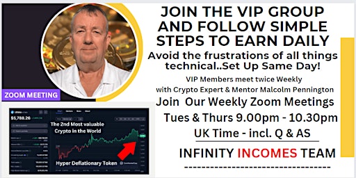 INFINITY INCOMES  - THE NEXT $100,000 TOKEN..EARN A DAILY INCOME FOR LIFE.. primary image