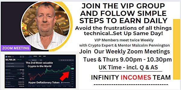 INFINITY INCOMES  - THE NEXT $100,000 TOKEN..EARN A DAILY INCOME FOR LIFE..