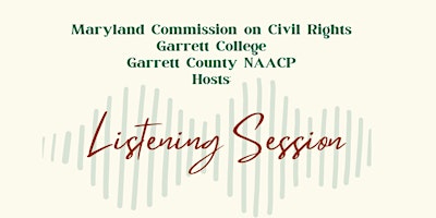 Imagen principal de Garrett County Listening Session