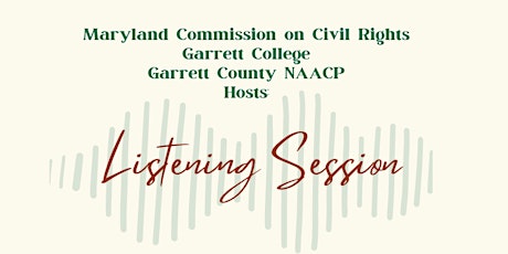 Garrett County Listening Session