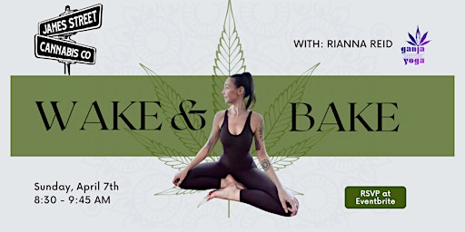 Imagem principal do evento April Wake & Bake Ganja Yoga