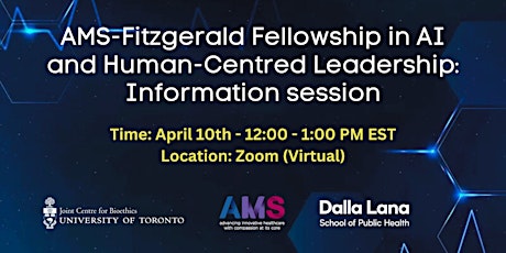 AMS-Fitzgerald Fellowship in AI and Human-Centred Leadership: Info Session