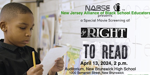 Immagine principale di New Jersey Alliance of Black School Educators Movie Screening of The Right to Read 