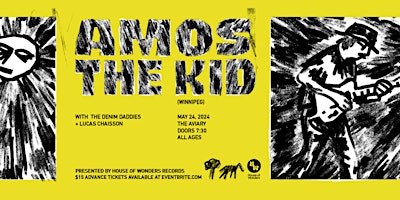 Amos the Kid  - Edmonton - w/ The Denim Daddies & Lucas Chaisson  primärbild