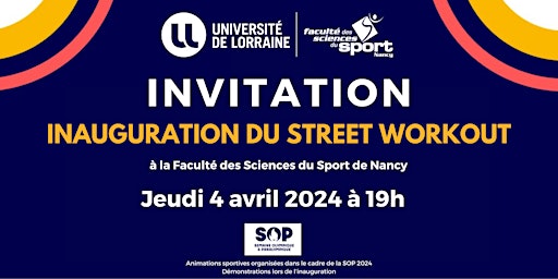 Primaire afbeelding van Inauguration du Street WorkOut - STAPS Nancy