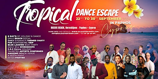 Primaire afbeelding van TROPICAL DANCE ESCAPE HOLIDAY TO SUNNY CYPRUS (7TH EDITIONS)