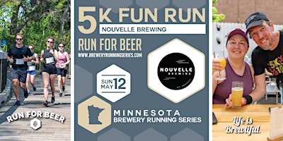 Primaire afbeelding van 5k Beer Run x Nouvelle Brewing | 2024 MN Brewery Running Series
