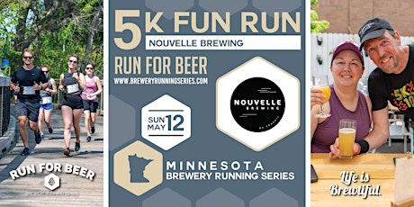 5k Beer Run x Nouvelle Brewing | 2024 MN Brewery Running Series