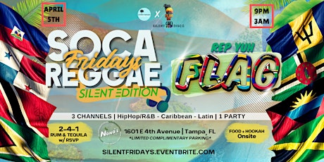 Soca Reggae Fridays Silent Edition