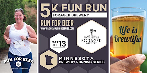 5k Beer Run x Forager Brewery | 2024 MN Brewery Running Series  primärbild