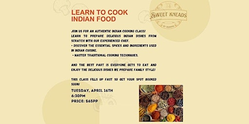 Indian Food Cooking Class primary image