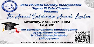 Zeta Phi Beta Sorority, Inc. Sigma Pi Zeta Chapter Scholarship Fundraiser primary image