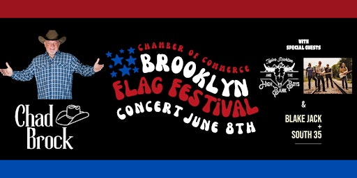 Imagem principal do evento Flag Festival Featuring Chad Brock with Tyler Richton & The High Bank Boys