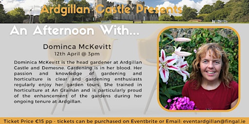 Image principale de An Afternoon With... Dominica McKevitt