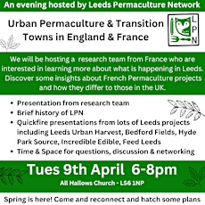 Urban Permaculture in England & France