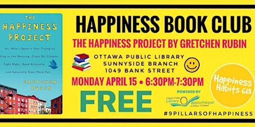 Immagine principale di Happiness Book Club: Happiness Habits 613 x Ottawa Public Library 