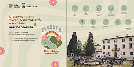 27 e 28 aprile 2024: Planet B - Festival della Sostenibilità