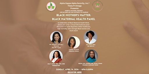 Immagine principale di Black Mother's Matter: Black Maternal Health Panel 