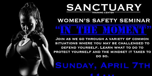 Primaire afbeelding van Sanctuary Women’s Safety Seminar