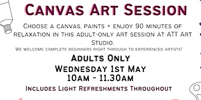 Imagem principal de Canvas Art Session - Adults Only