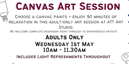 Primaire afbeelding van Canvas Art Session - Adults Only