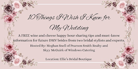 10 Things I Wish I Knew for My Wedding
