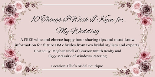 Primaire afbeelding van 10 Things I Wish I Knew for My Wedding