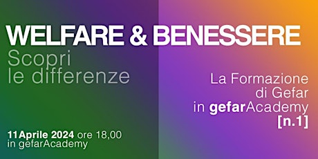 Welfare e Benessere