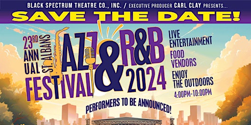 Hauptbild für 23rd Annual St. Albans Jazz and R&B Festival 2024