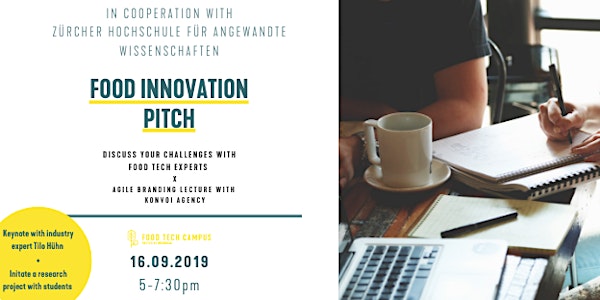 Food Innovation Pitch x Agile Branding Lecture - with ZHAW Institute for Food & Beverage Innovation and KONVOI Agency 