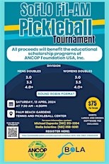 SoFlo Fil-Am Pickleball Tournament  (soflopickle.org)