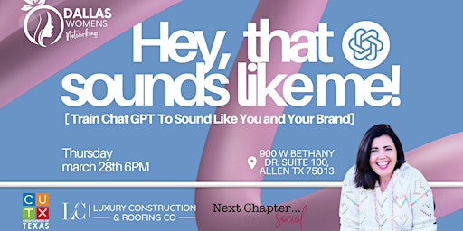 Imagem principal de "Hey, That Sounds Like Me: Train ChatGPT to Sound Like You and Your Brand"
