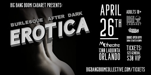 Primaire afbeelding van Big Bang BOOM! Cabaret presents Erotica