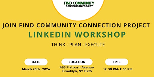 Primaire afbeelding van Join Find Community Connection Project - Linkedin Workshop