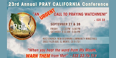 Hauptbild für 23rd Annual PRAY CALIFORNIA Conference