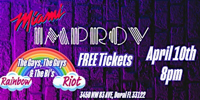 FREE Tickets Miami Improv - LGBTQ+ Comedy Show! primary image