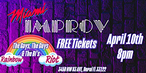 Imagem principal de FREE Tickets Miami Improv - LGBTQ+ Comedy Show!