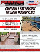 CALIFORNIA 1-Day Concrete Solutions Training Class primary image