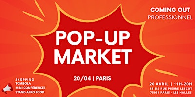 Image principale de POP UP MARKET 20 AVRIL