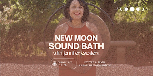Imagem principal de New Moon Sound Bath with Jennifer Escalera