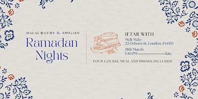 Immagine principale di Ramadan Nights with Halal Gems x Amaliah | Iftar at Meli Melo 