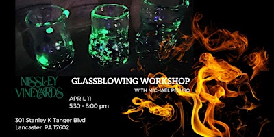 Image principale de Glassblowing Workshop: Shot Glass/Wine Sampler