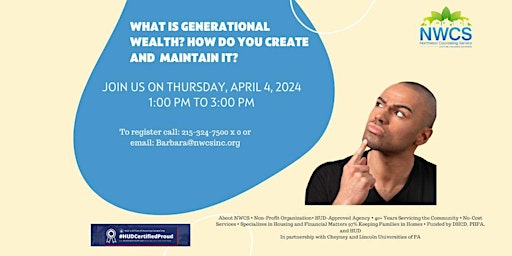 Creating and Maintaining Generational Wealth primary image
