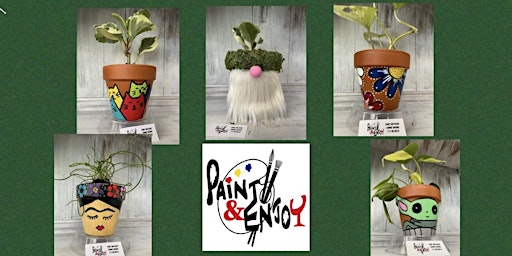 Paint and Enjoy "Paint a Pot and Pot a Plant"at Corky’s Pub primary image