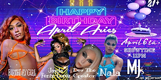 Primaire afbeelding van April Aries Birthday Show