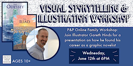 FAMILY WORKSHOP: Visual Storytelling & Illustrating with Gareth Hinds primary image