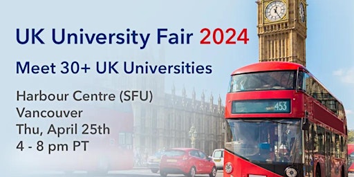 Primaire afbeelding van SI-UK 2024 UK University Fair - Vancouver